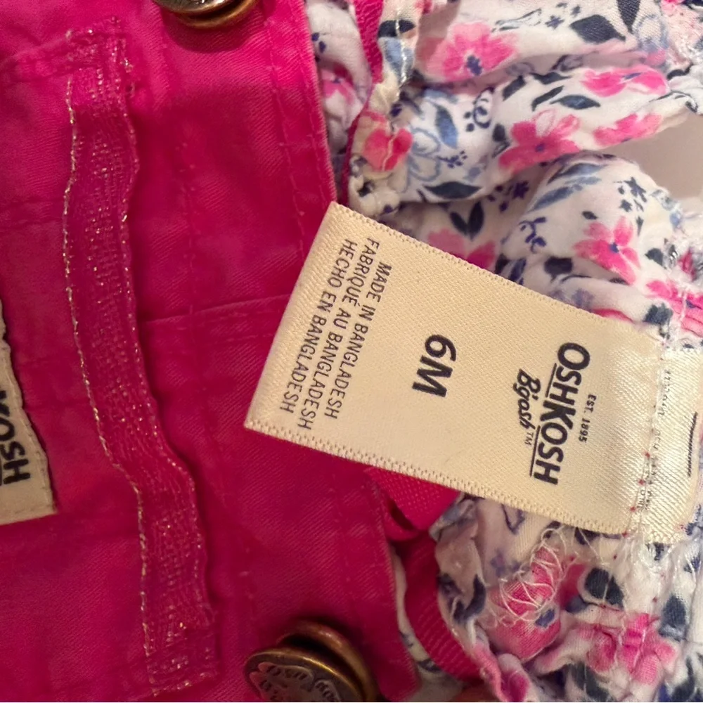 Oshkosh b gosh 2 piece skirt overall set.